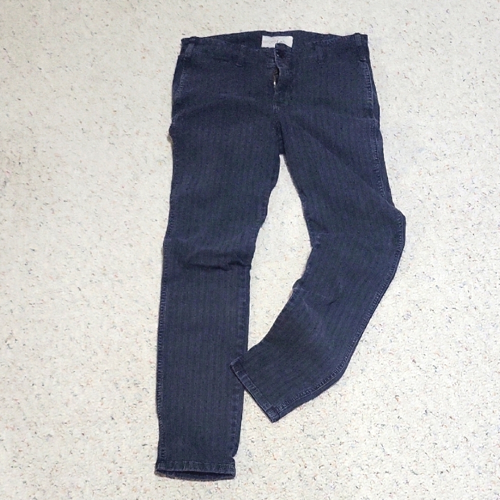 THE GREAT. Dark Gray Skinny Jeans